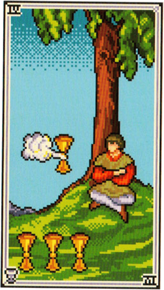 The Four of Cups tarot card