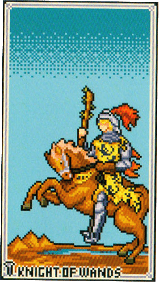 The Knight of Wands tarot card