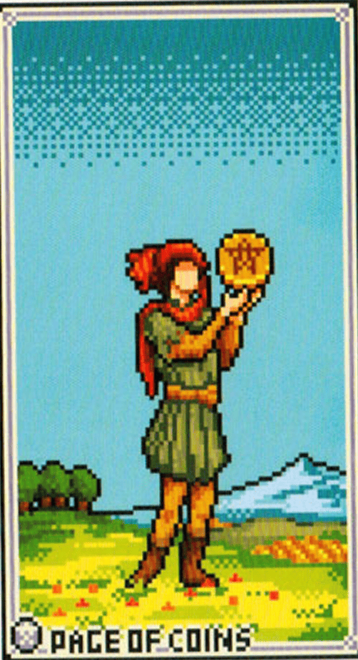 The Page of Pentacles tarot card