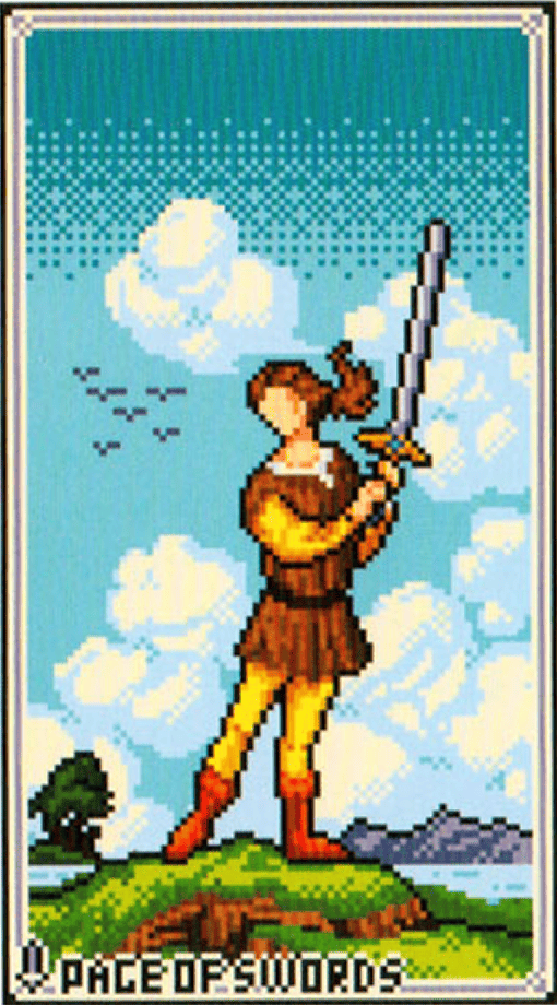 The Page of Swords tarot card