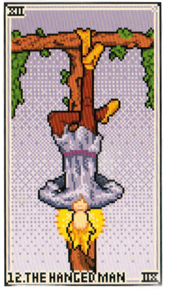 The The Hanged Man tarot card