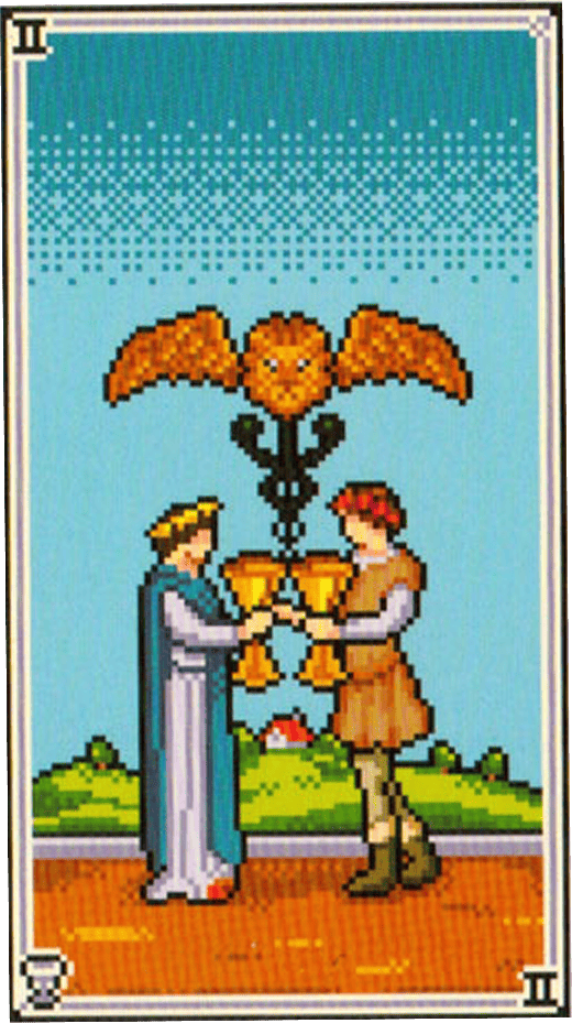 The Two of Cups tarot card