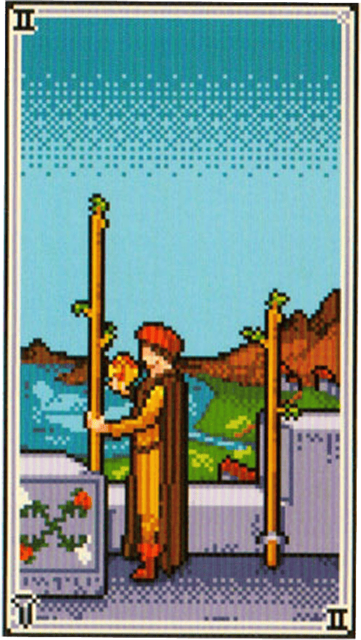 The Two of Wands tarot card