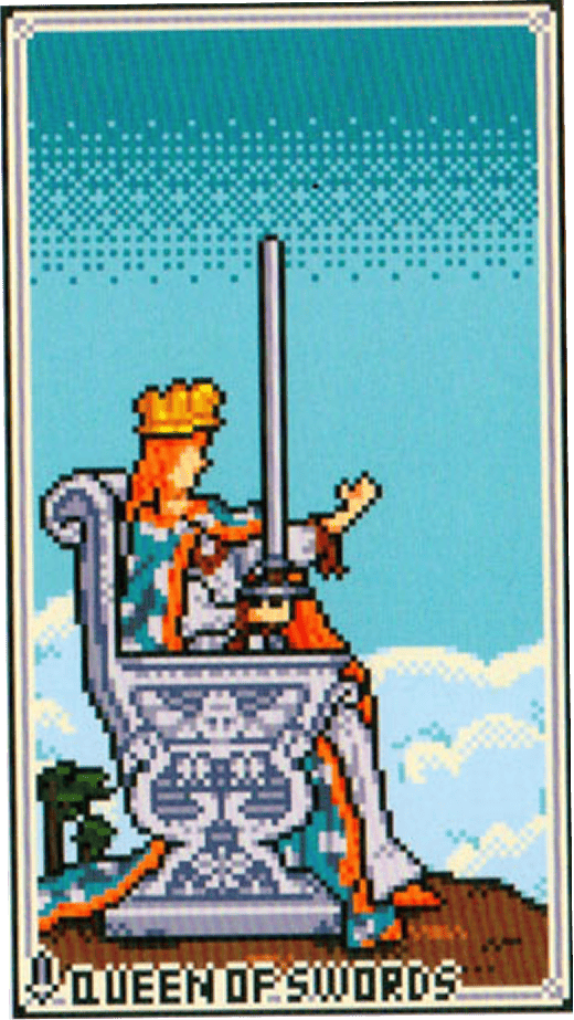 The Queen of Swords tarot card