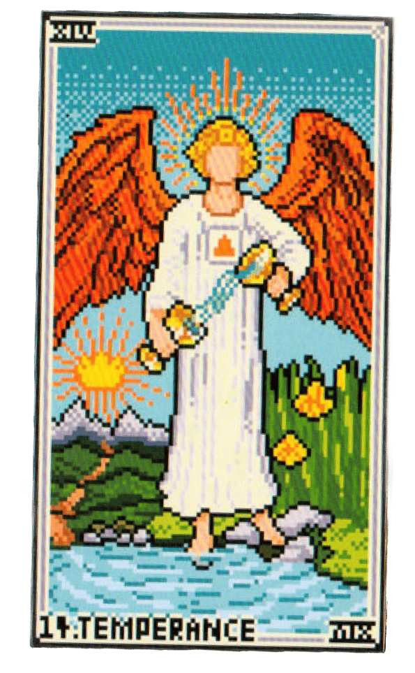 The Temperance tarot card