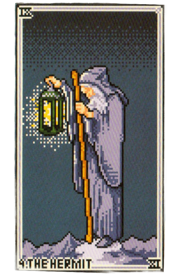 The The Hermit tarot card