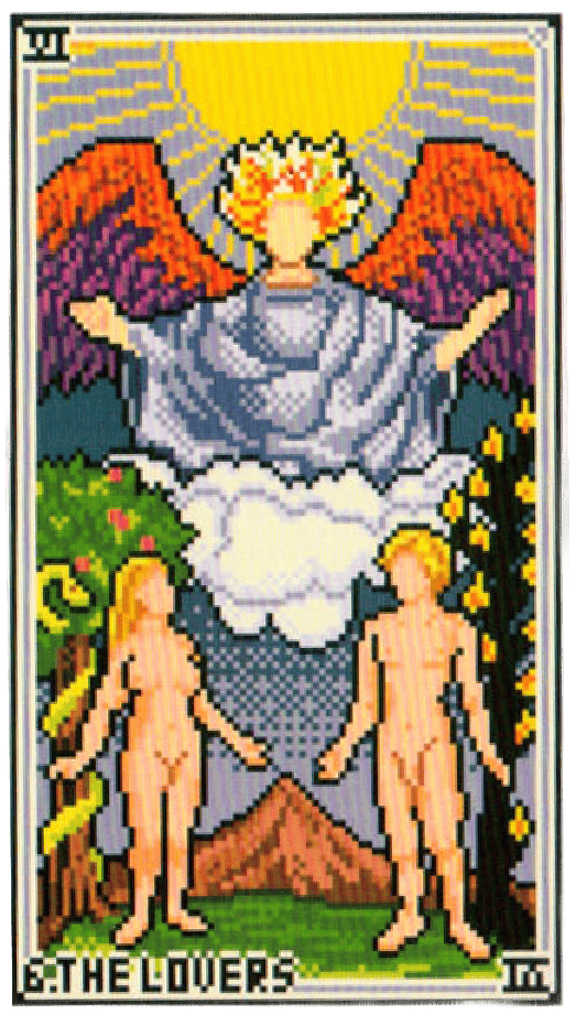 The The Lovers tarot card