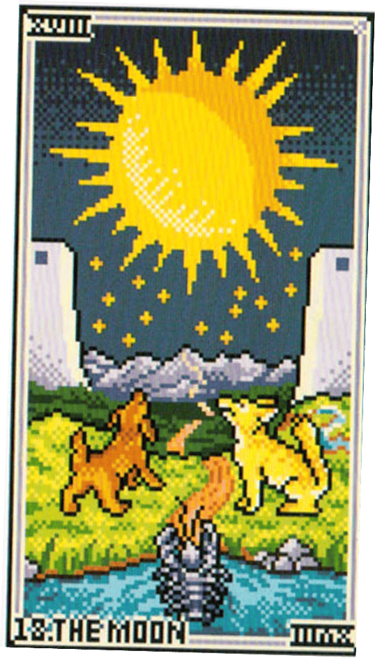 The The Moon tarot card