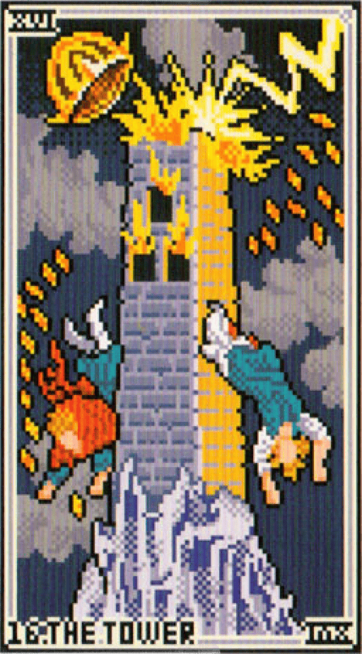 The The Tower tarot card