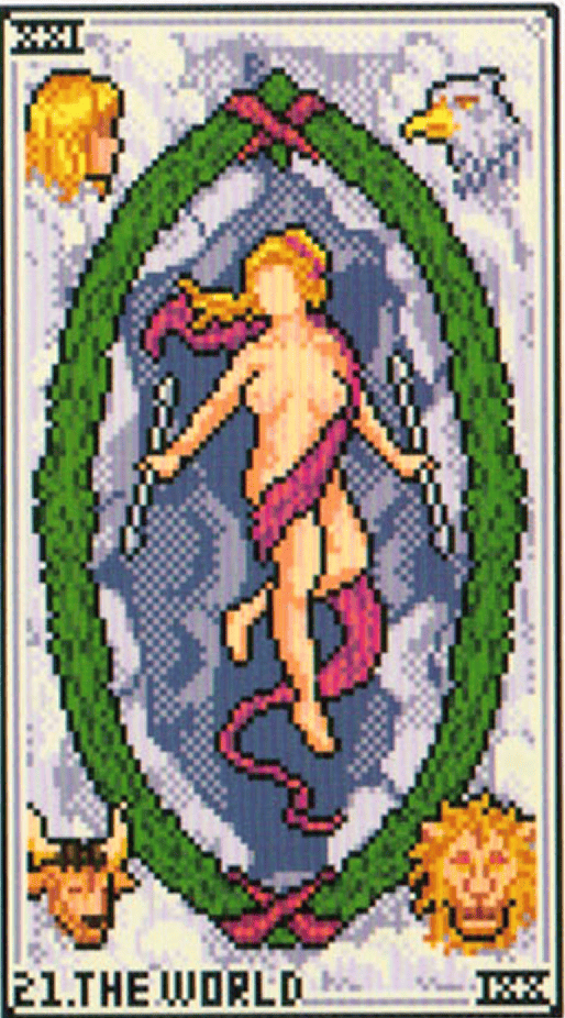 The The World tarot card